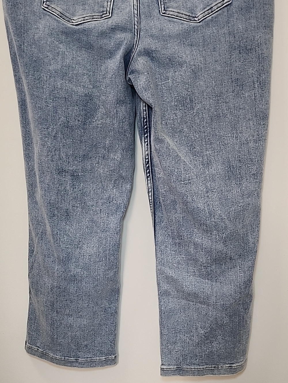SPANX EveryWear Kick Flare Ankle Jeans Indigo Sky wash featuring a pull-on Sz 1X - Picture 12 of 16